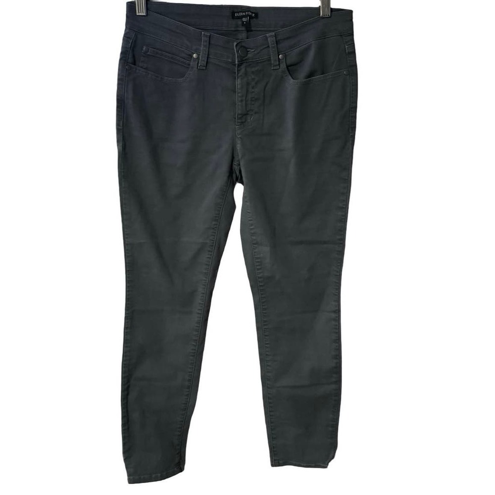 Eileen Fisher Pants Womens 6 Gray Organic Cotton Straight bottoms